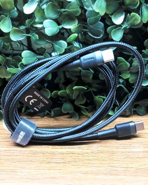 Cabo USB-C para USB-C Baseus 1m Trançado — foto 2