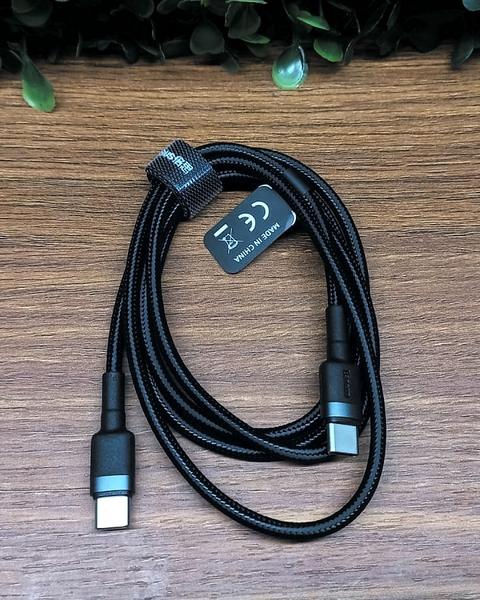 Cabo USB-C para USB-C Baseus 1m Trançado — foto 4