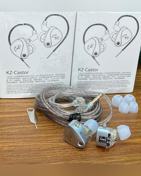 Fone de Ouvido com Fio KZ Castor com Microfone — foto 1